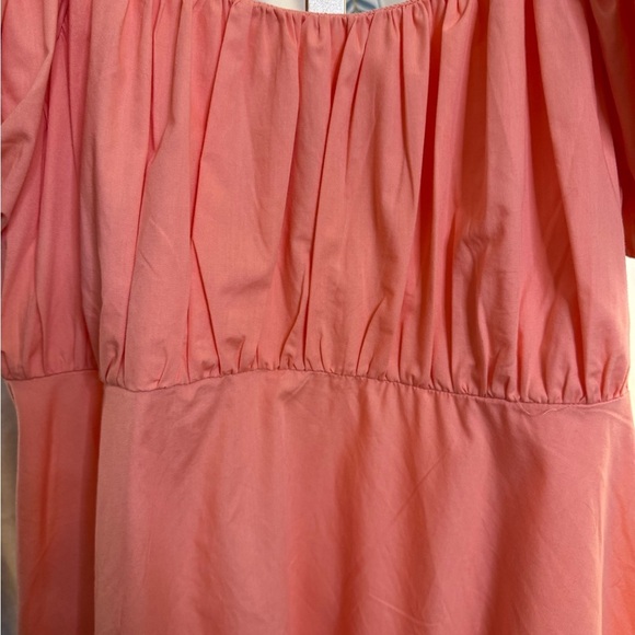 Abercrombie & Fitch Puffed Sleeve Peach Dress Size XL. - Picture 4 of 10